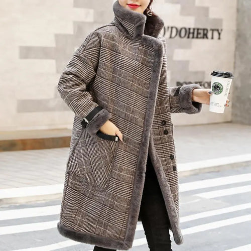2020 Korean Style Thickened Long Coat for Petite