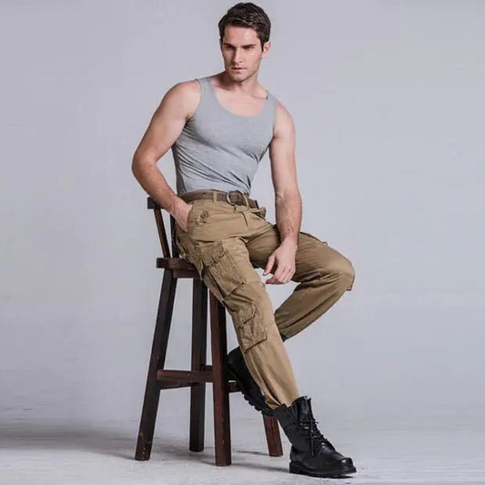 Men's Casual Multi-Pocket Camouflage Work Pants