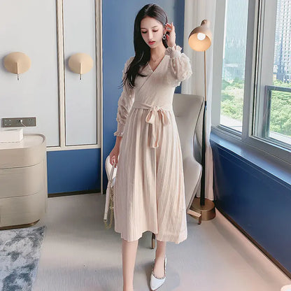 Elegant Women's Knitted Dress Sweater Dress