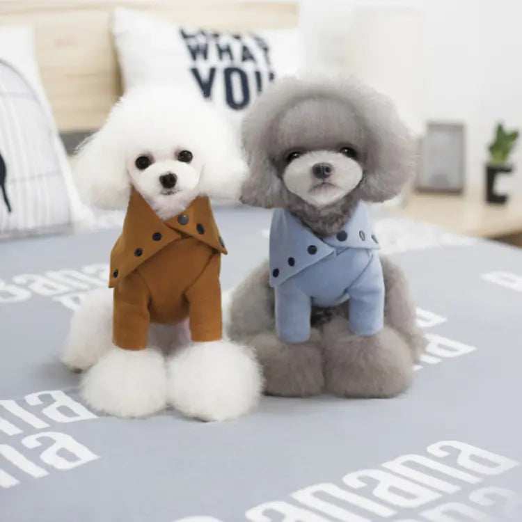 Autumn Winter Dog Clothes for Small Breeds (Warm & Casual).
