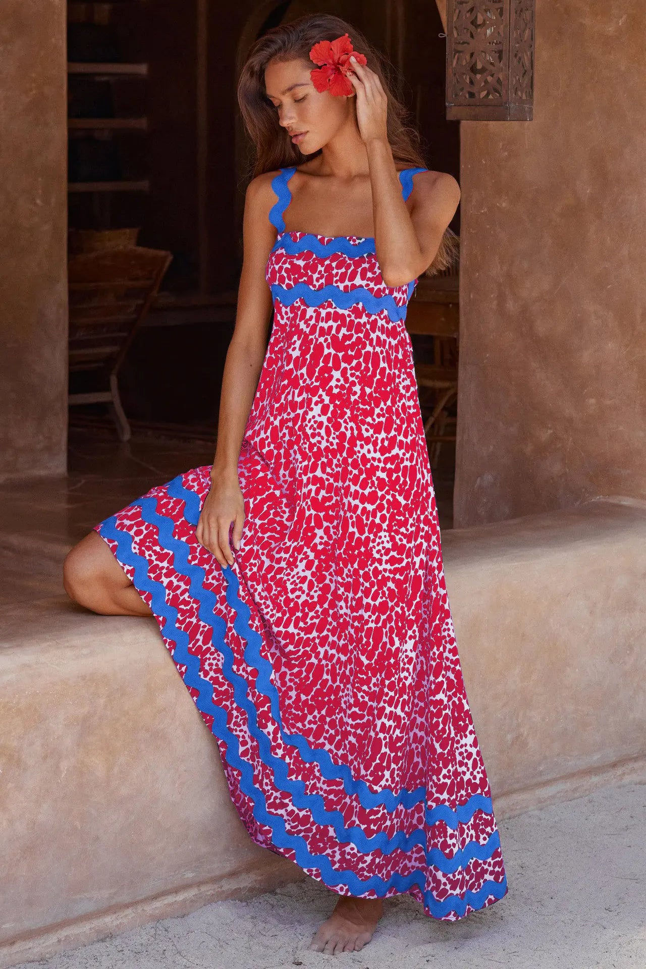 Women's Printed Long Dress for Spring/Summer