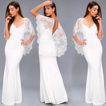Lace Shawl Dress - Elegant Lace Dress Outfit