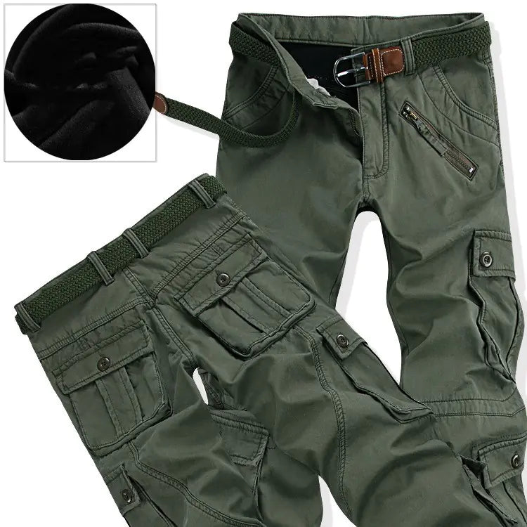 Plush Padded Multi-Pocket Overalls
