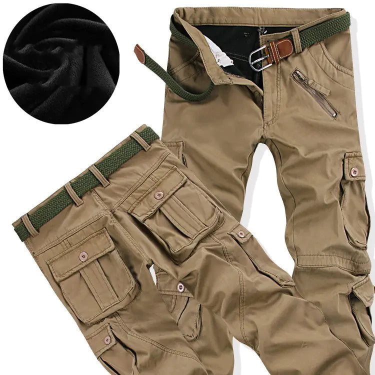 Plush Padded Multi-Pocket Overalls