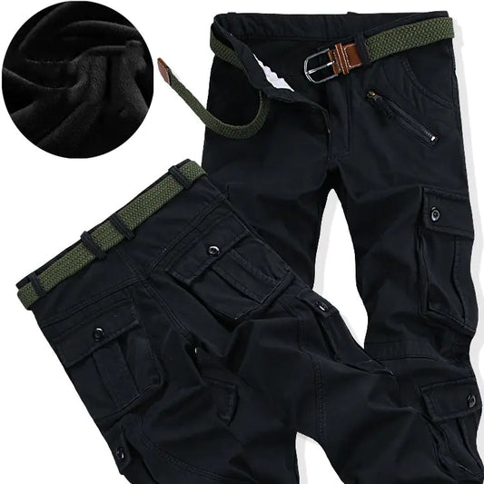 Plush Padded Multi-Pocket Overalls.