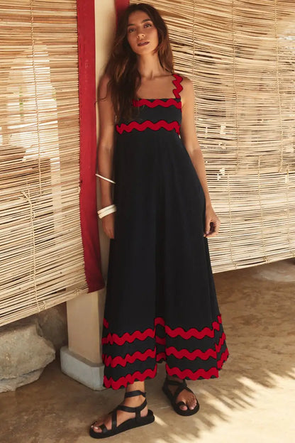 Women's Printed Long Dress for Spring/Summer.