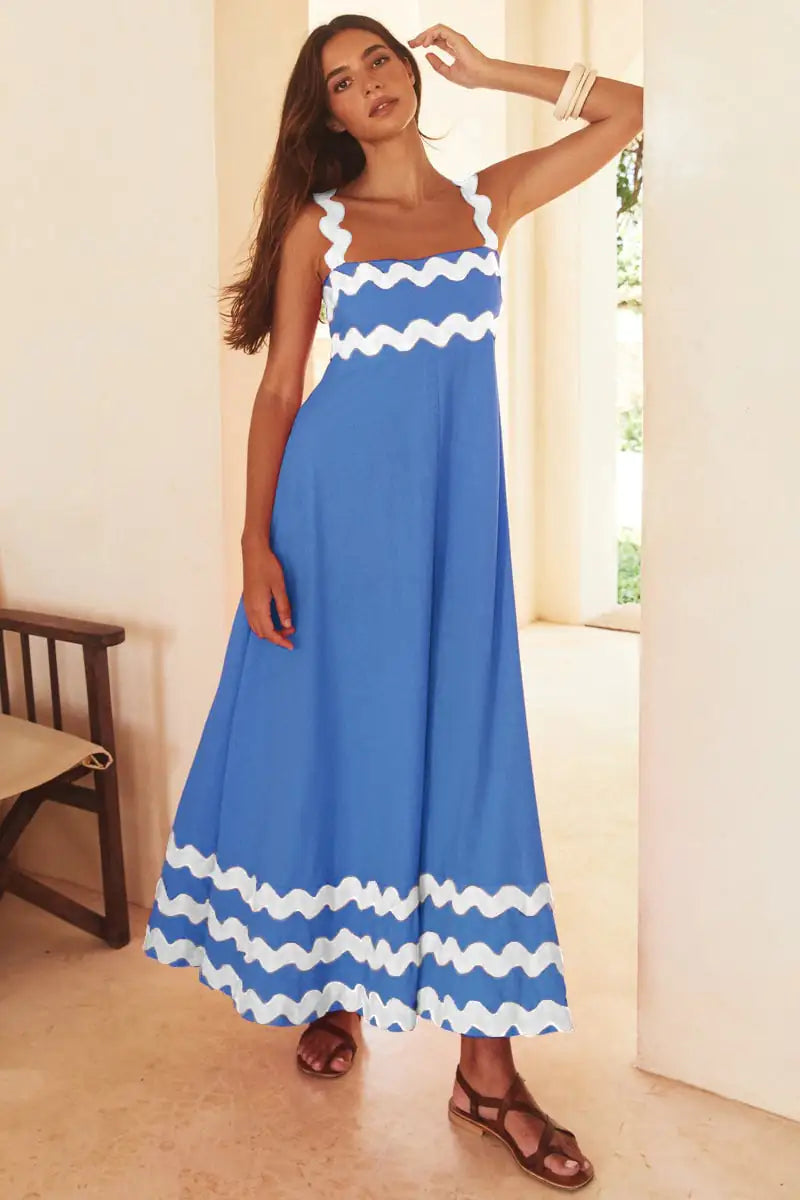 Women's Printed Long Dress for Spring/Summer.