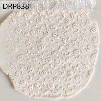 Embossed Rolling Pin,  Pastry Roller, Embossing Roll Pins, Baking Cookies, Halloween