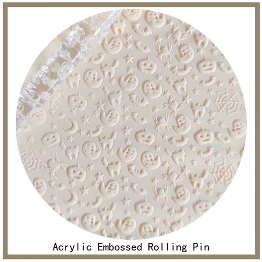 Embossed Rolling Pin,  Pastry Roller, Embossing Roll Pins, Baking Cookies, Halloween