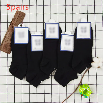 High-End Cotton Solid Color Socks for Men and Women