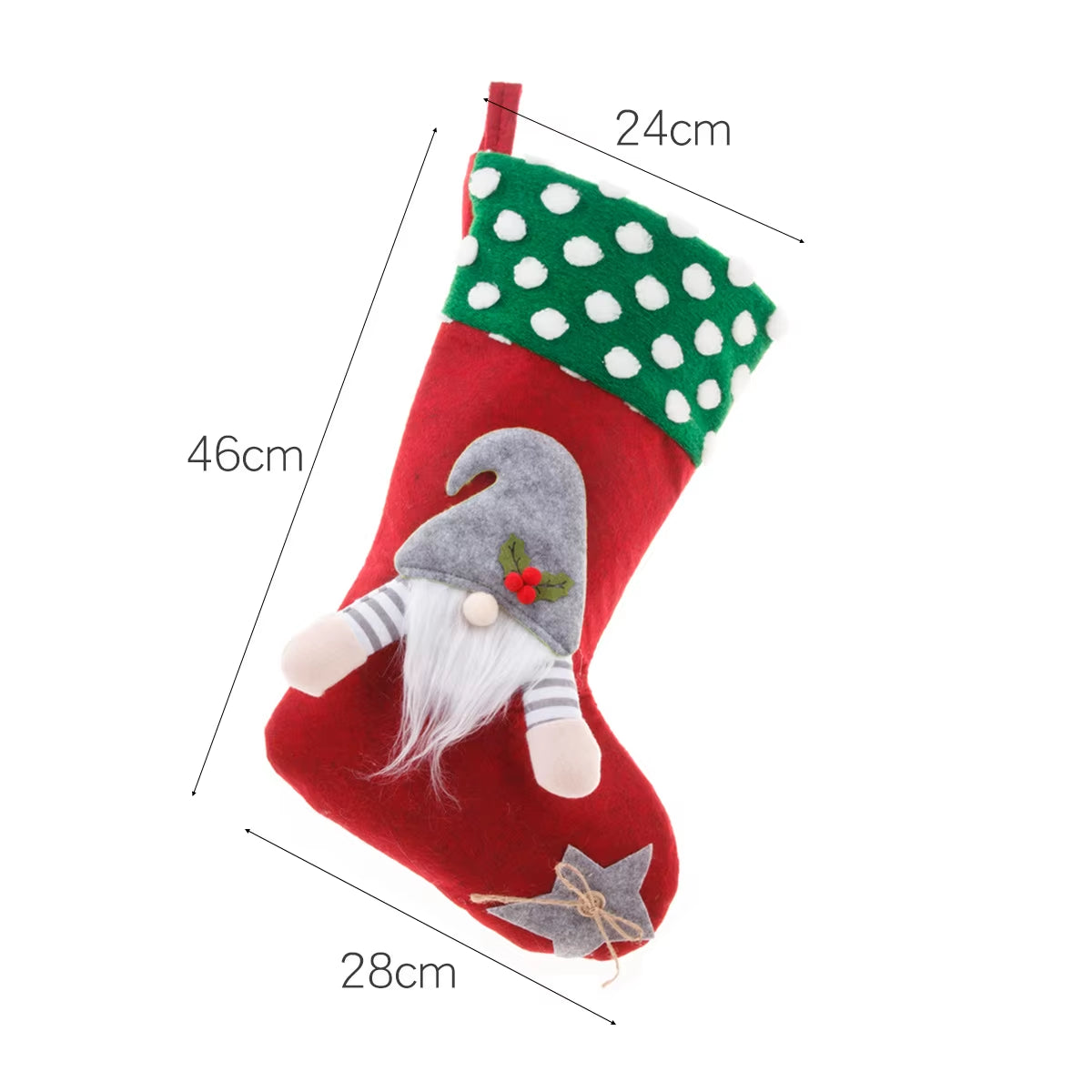 Christmas Stocking Large Xmas Gift Bags Fireplace Decoration Socks New Year Candy Holder Christmas Decor for Home