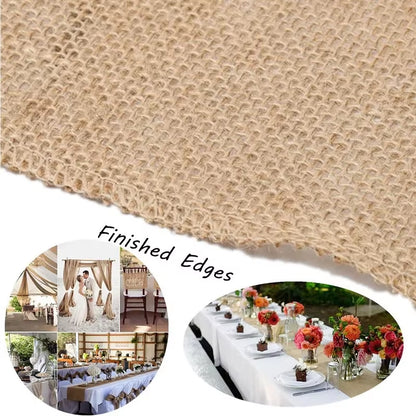 120-300MM Width Natural Jute Burlap Hessian Ribbon Rolls Christmas Gift Wrapping