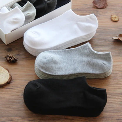 High-End Cotton Solid Color Socks for Men and Women