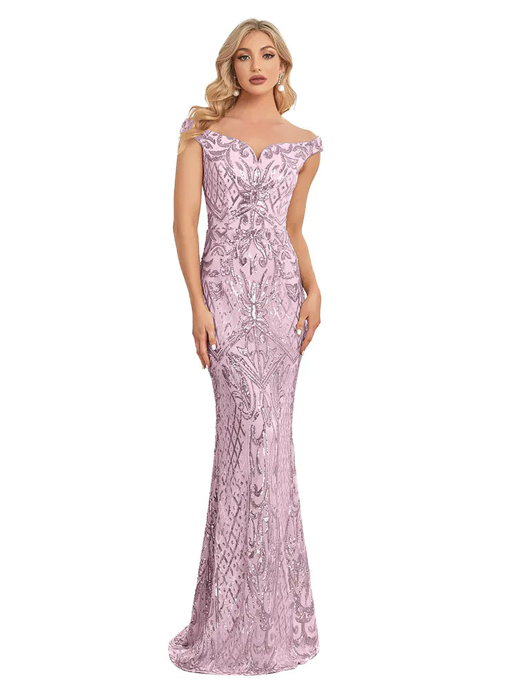 Slim Elastic Fishtail Evening Dress for Banquets