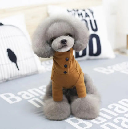 Autumn Winter Dog Clothes for Small Breeds (Warm & Casual).