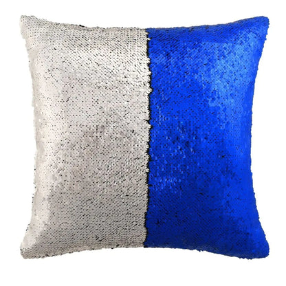 pillow with Color blue + white change sides