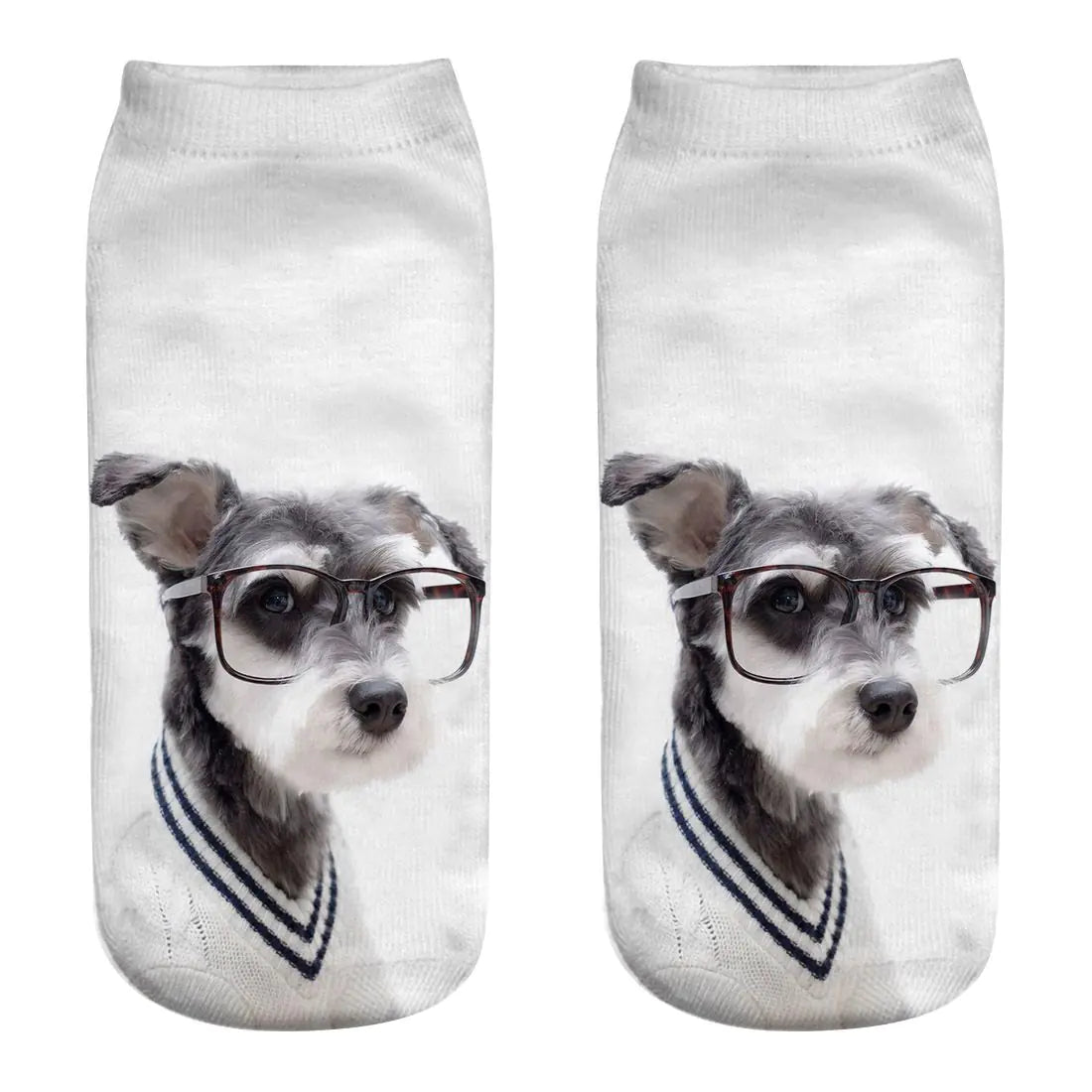 3D Printed Dog Socks - Cute Puppy Design for Women.