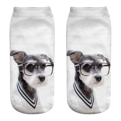 3D Printed Dog Socks - Cute Puppy Design for Women.