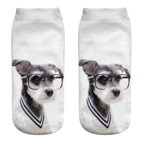 3D Printed Dog Socks - Cute Puppy Design for Women.