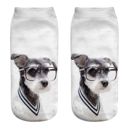 3D Printed Dog Socks - Cute Puppy Design for Women.