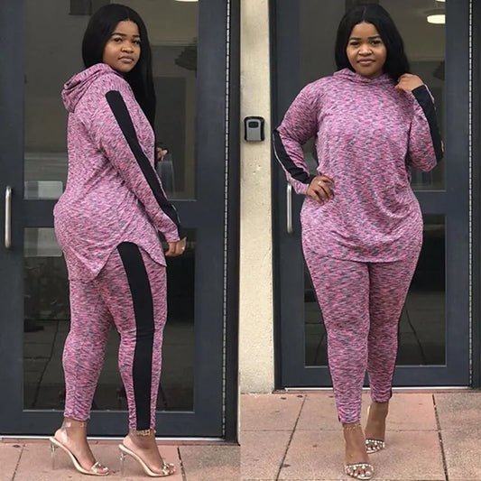 C1027 Women's Casual Loose Top Two-Piece Set