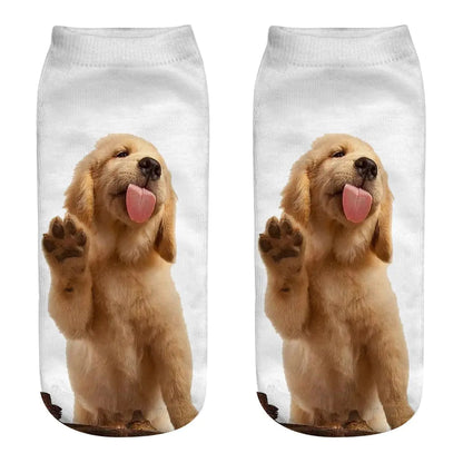 3D Printed Dog Socks - Cute Puppy Design for Women.
