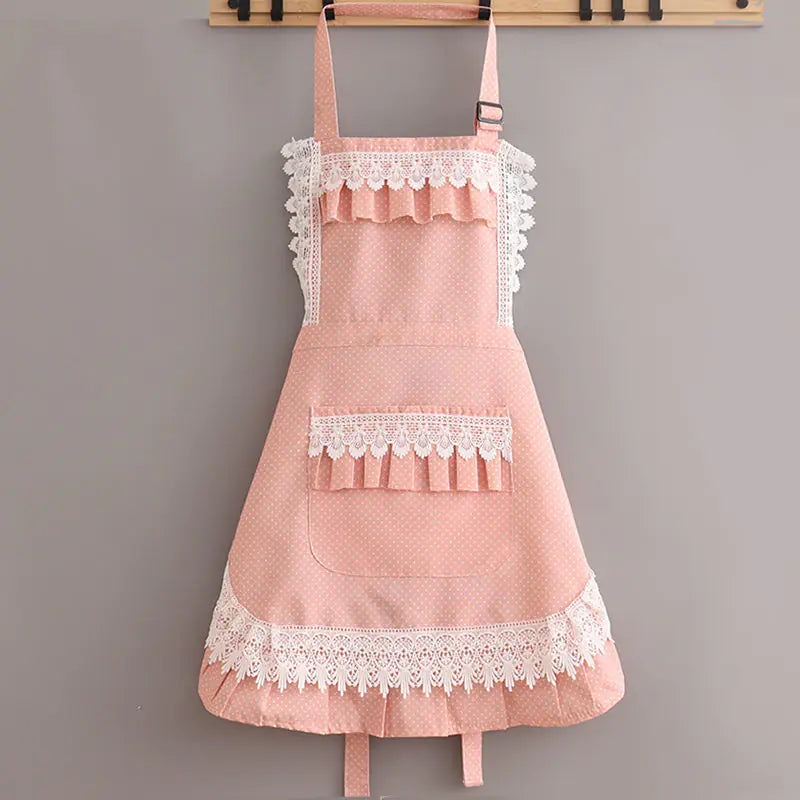 High-Grade Waterproof Lace Princess Apron.