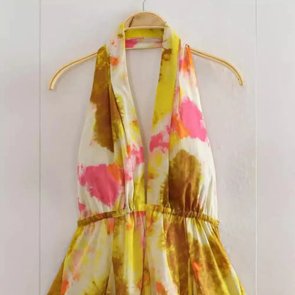 2023 Women's Wholesale Vacation Style Backless Dress