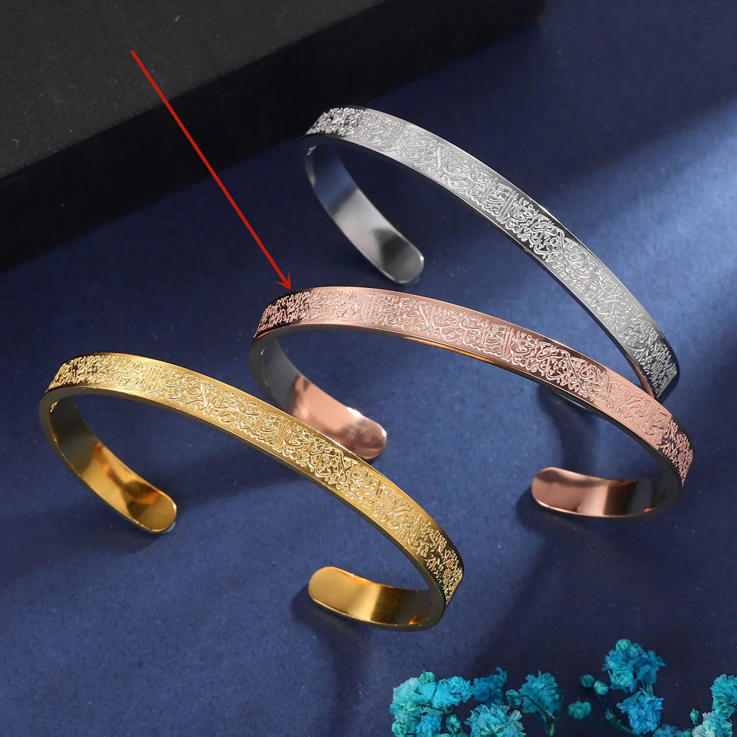 Carved Stainless Steel Bracelet for Men and Women