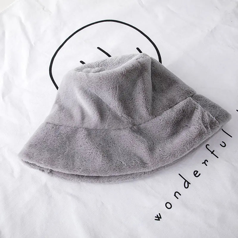 Thickened Rabbit Fur Leopard Print Hat for Women.