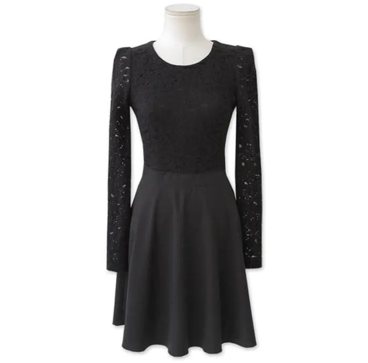 LIVA Lace Dress - Long Sleeve Base Dress