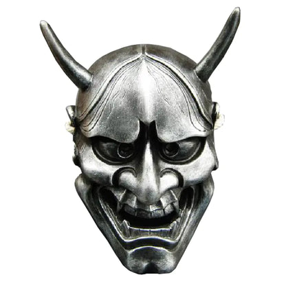 Halloween Ghost Mask with White and Red Designs