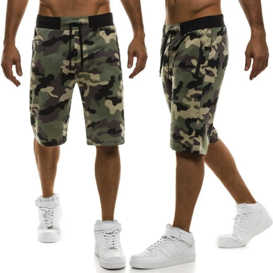 Men's Casual Camouflage Loose Sports Shorts.
