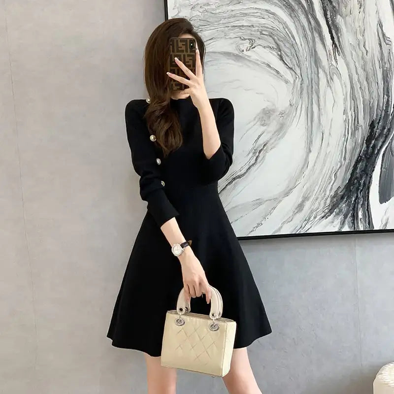 Classic Knitted Dress for Women.