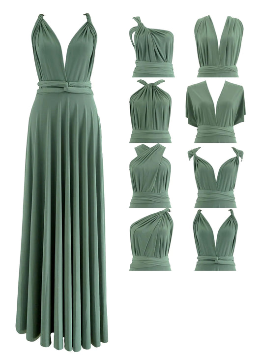 Infinity Dress with Bandeau Made in USA Multiway Bridesmaid Dress Convertible Dress Bridesmaid Dress Twist Wrap Maxi