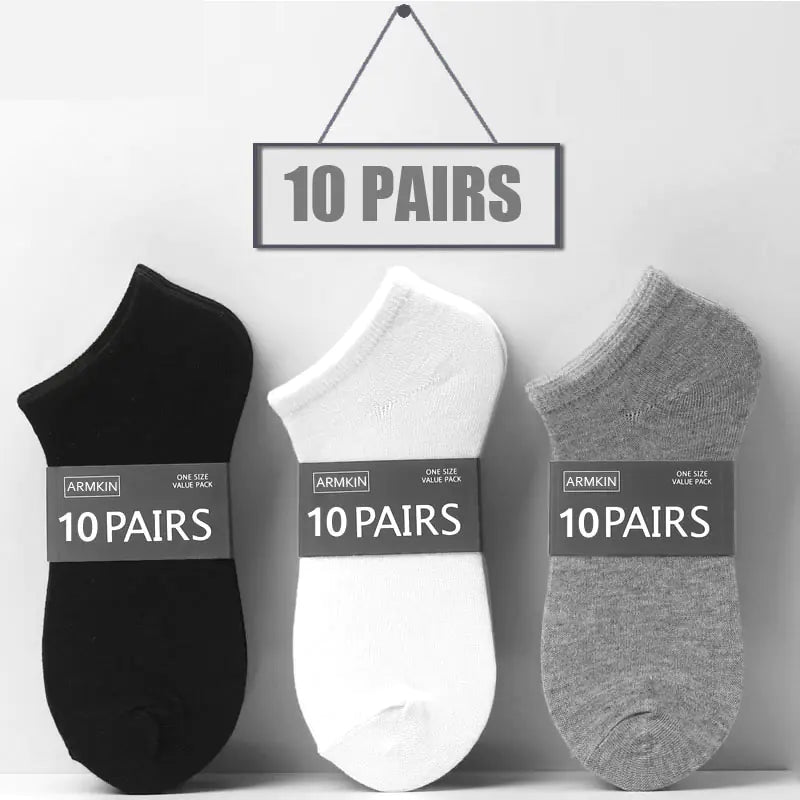 High-End Cotton Solid Color Socks for Men and Women