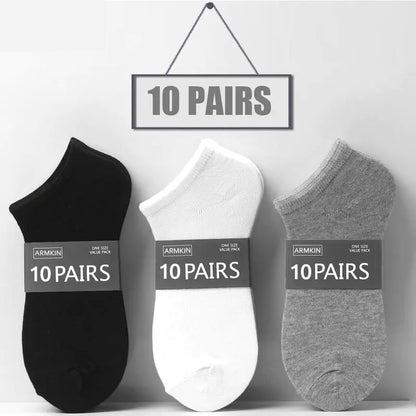 High-End Cotton Solid Color Socks for Men and Women