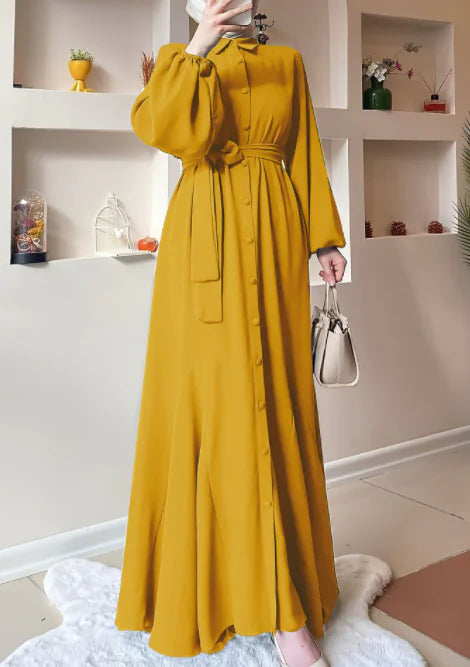 Solid Color Dress for Muslim Women.