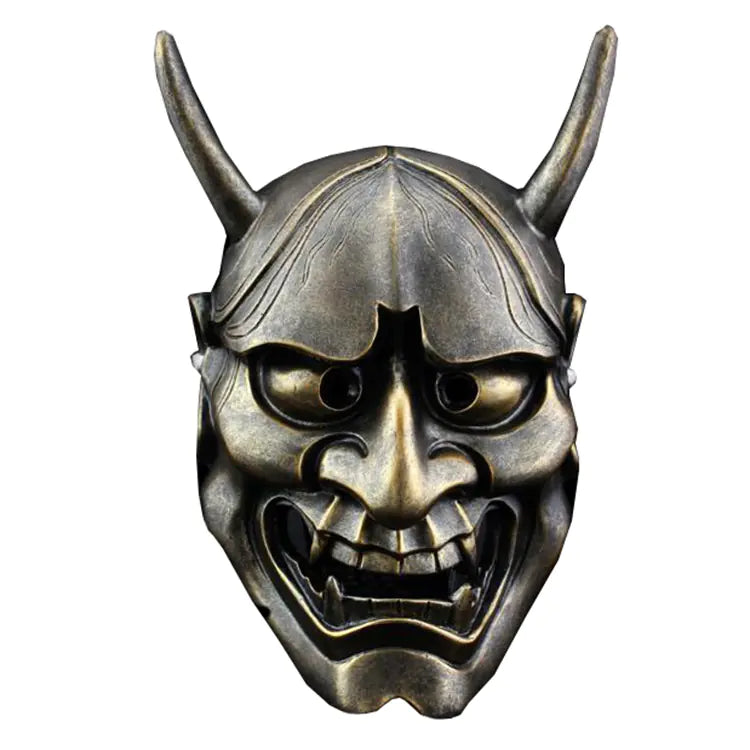 Halloween Ghost Mask with White and Red Designs