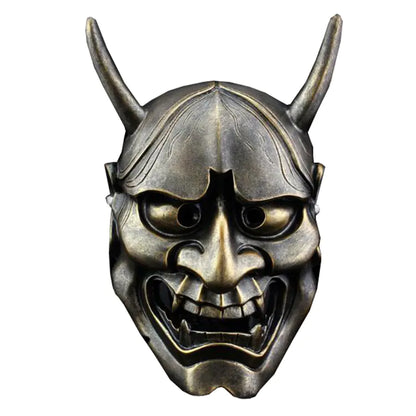 Halloween Ghost Mask with White and Red Designs