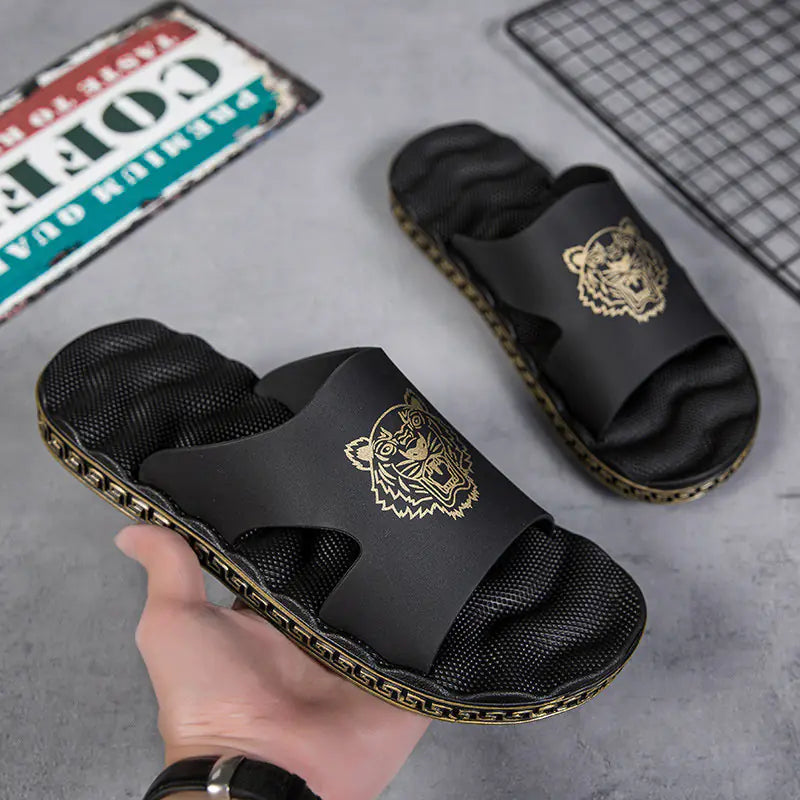 Men's Deodorant Non-Slip Beach Fashion Slippers.