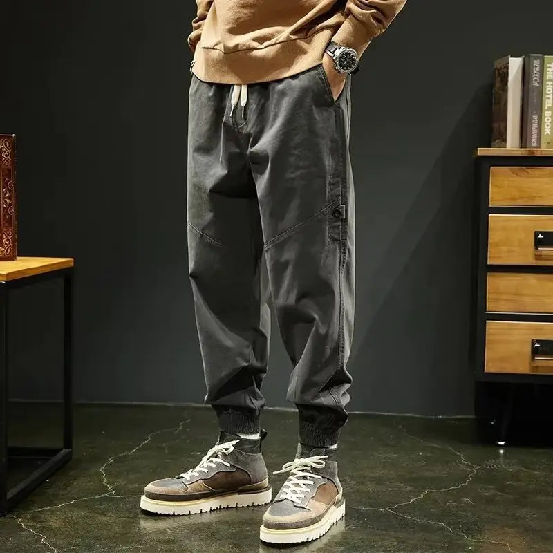 Men's 2024 Spring Autumn Loose Jogger Harem Pants