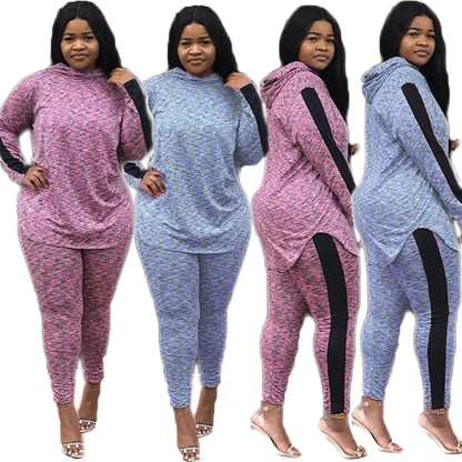 C1027 Women's Casual Loose Top Two-Piece Set