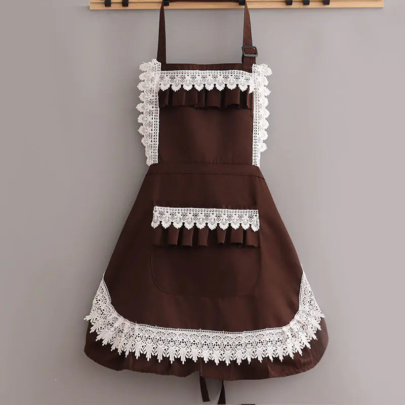 High-Grade Waterproof Lace Princess Apron.