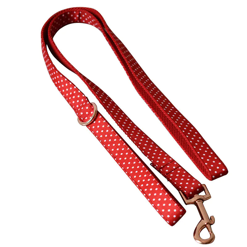 Red Dot Dog Leash and Collar Pet Supplies