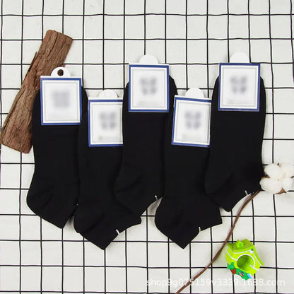 High-End Cotton Solid Color Socks for Men and Women