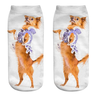 3D Printed Dog Socks - Cute Puppy Design for Women.